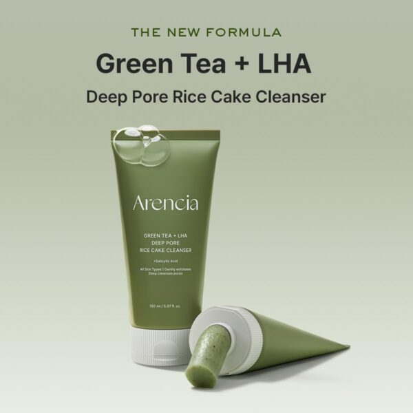 Green Tea + LHA Deep Pore Rice Cake Cleanser - Зображення 3