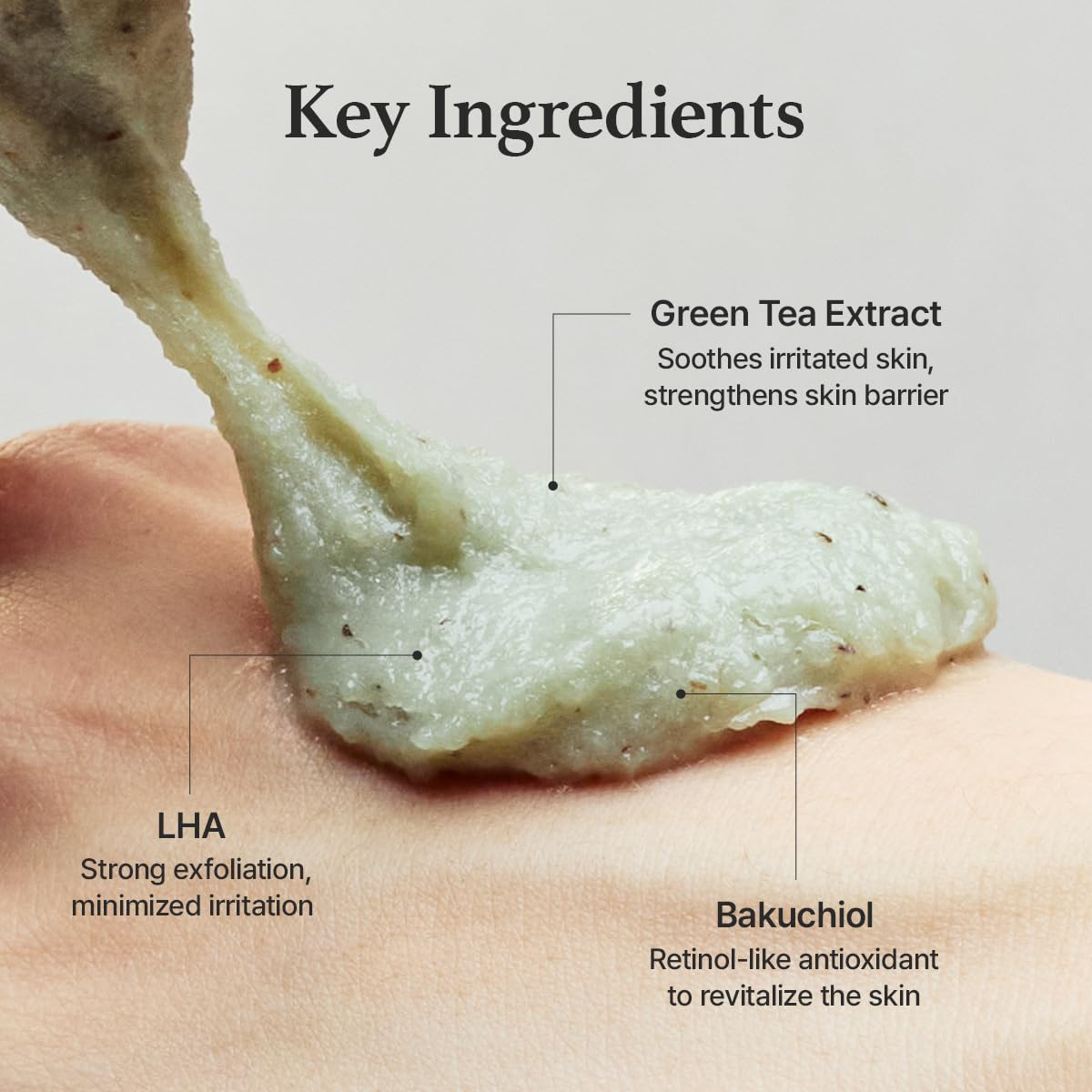 Green Tea + LHA Deep Pore Rice Cake Cleanser - Зображення 4