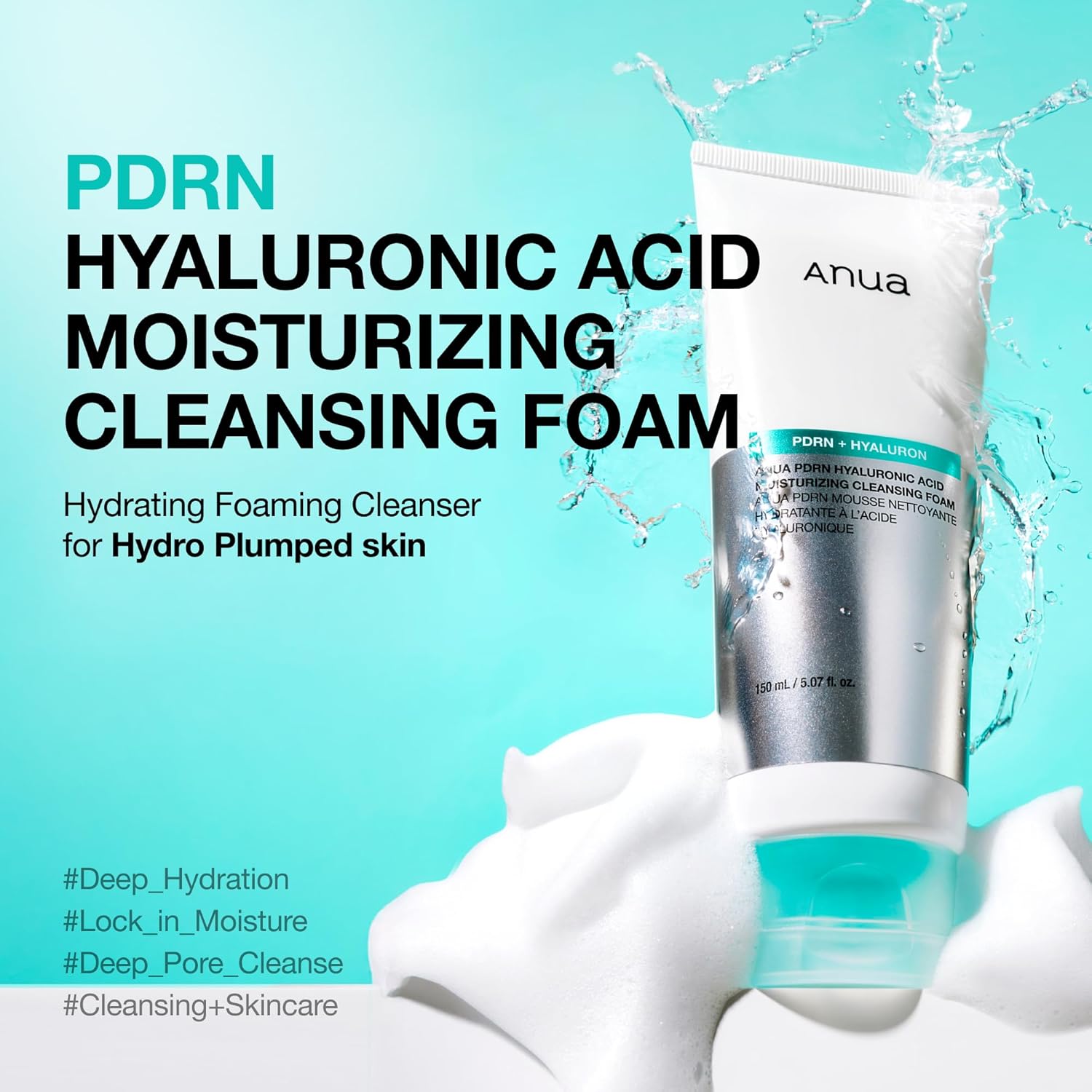 PDRN HYALURONIC ACID MOISTURIZING CLEANSING FOAM - Зображення 2