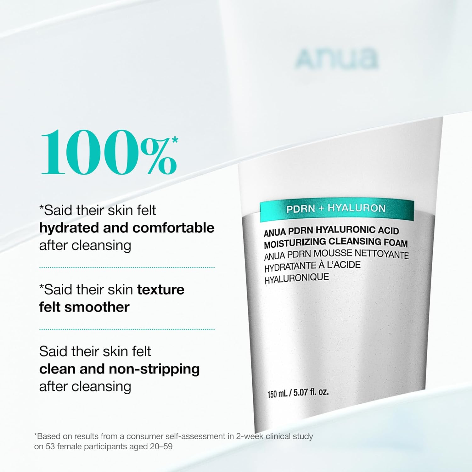 PDRN HYALURONIC ACID MOISTURIZING CLEANSING FOAM - Зображення 5