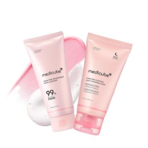 PDRN Pink Niacinamide Whip Cleanser & PDRN Pink Caffeine Night Wrapping Mask